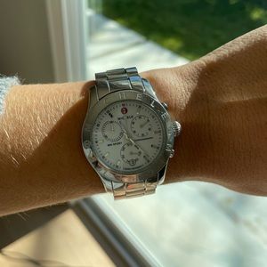 Michele stainless steel Swiss movement watch